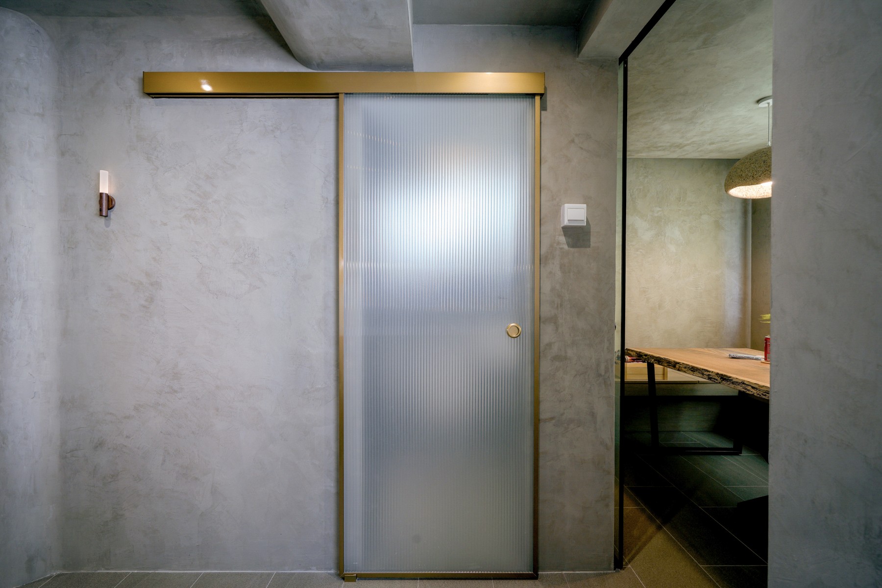 Scandinavian Hallway with Artwork and Paintings