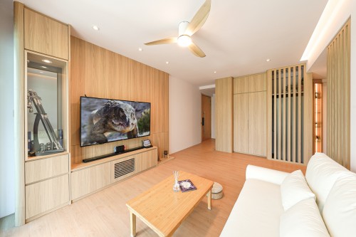Scandinavian Living Room at Minimalist Zen Forge