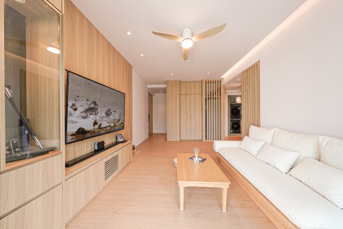 Scandinavian Living Room at Minimalist Zen Forge
