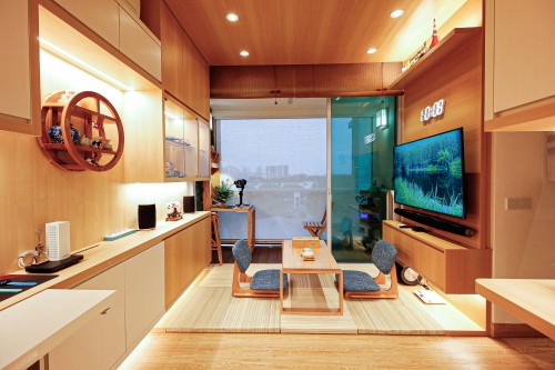 Asian Living Room at Elegance in Tranquility