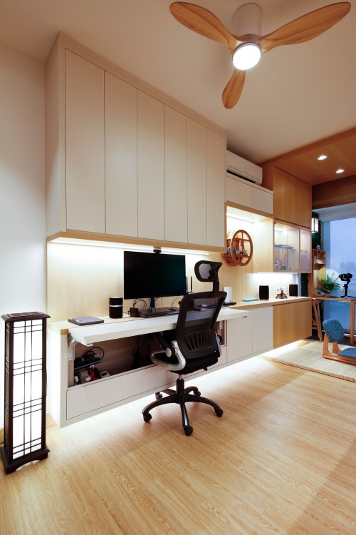 Asian Home Office at Elegance in Tranquility