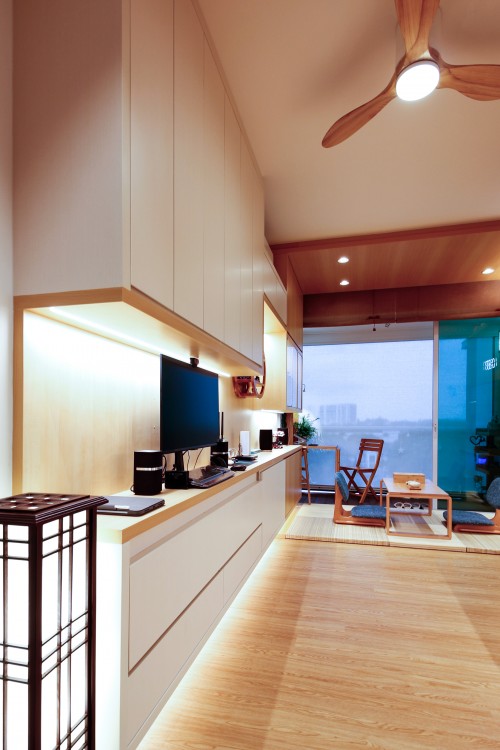 Asian Home Office at Elegance in Tranquility