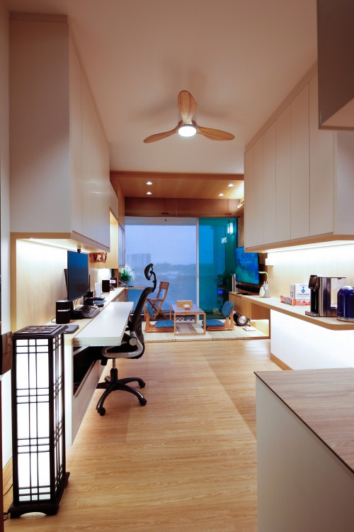 Asian Home Office at Elegance in Tranquility