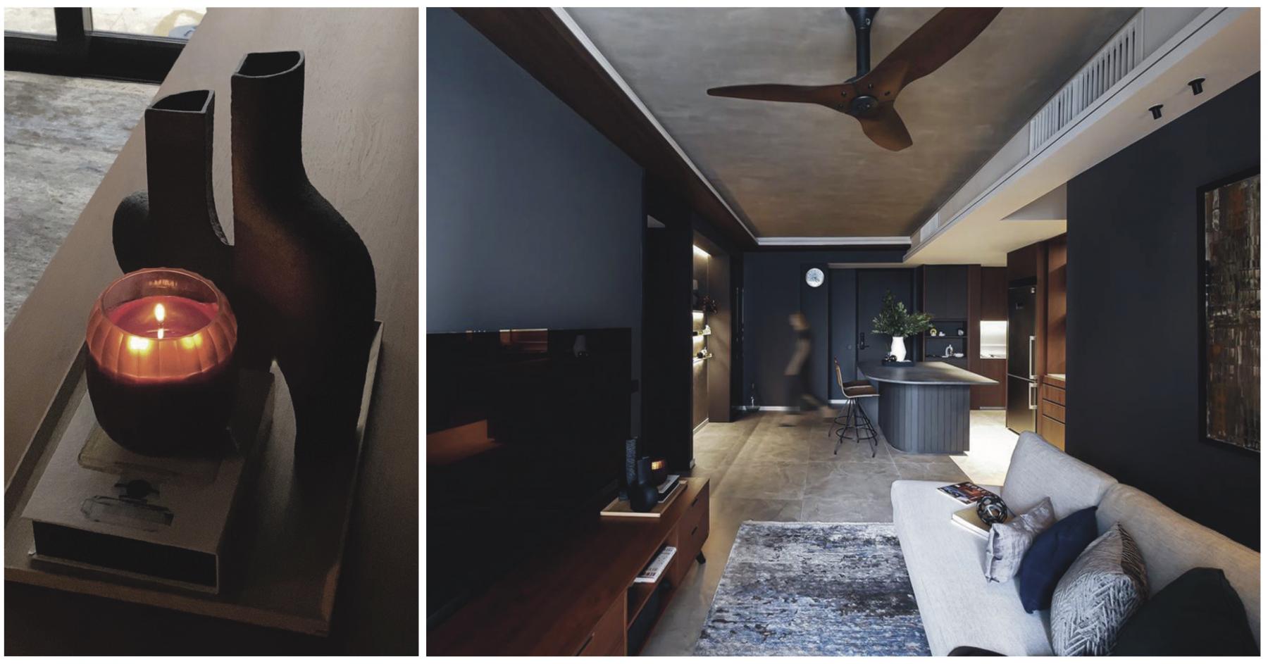 Modern Living Room with Cove Lighting and Sofa