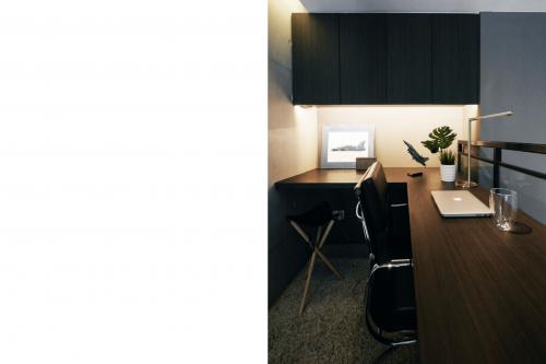 Industrial Home Office at Alcove home at mon jervois