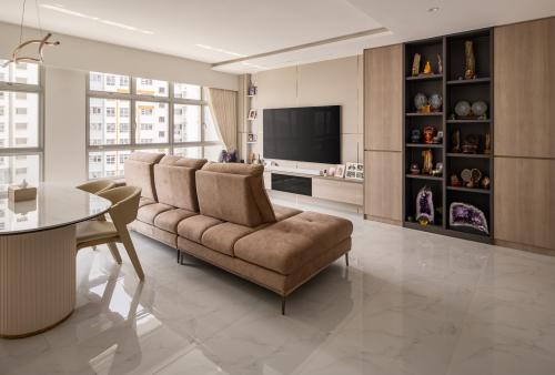 Contemporary Living Room at 446a bukit batok