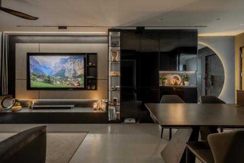 Contemporary Living Room at 677C PUNGGOL DRIVE