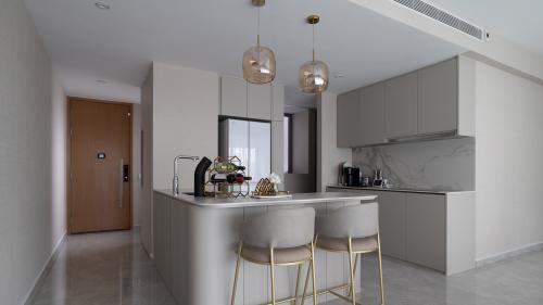 Contemporary Dining Room at Ascentia Sky II