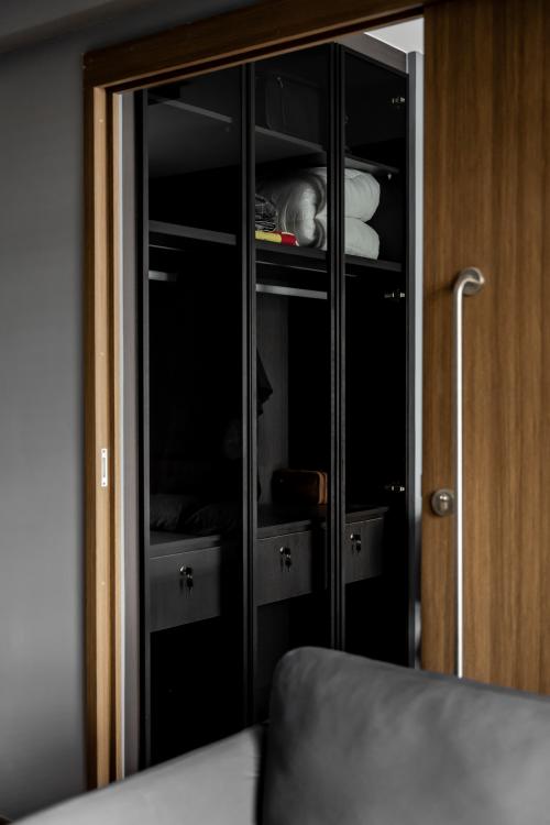 Industrial Bedroom at 438B Northshore Drive
