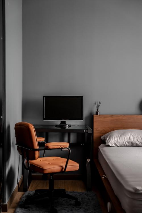 Industrial Bedroom at 438B Northshore Drive