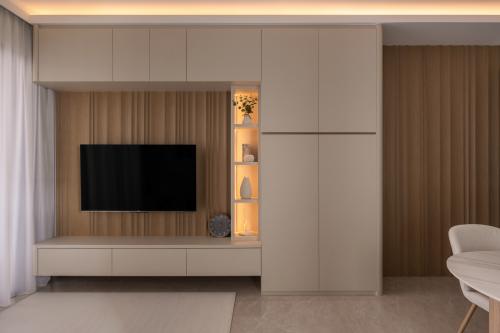 Scandinavian Living Room at Sengkang Grand Residences