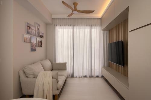 Scandinavian Living Room at Sengkang Grand Residences
