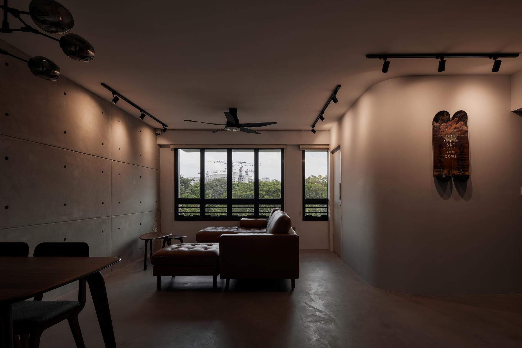 Industrial Living Room with Sofa and 3 Seater Sofa