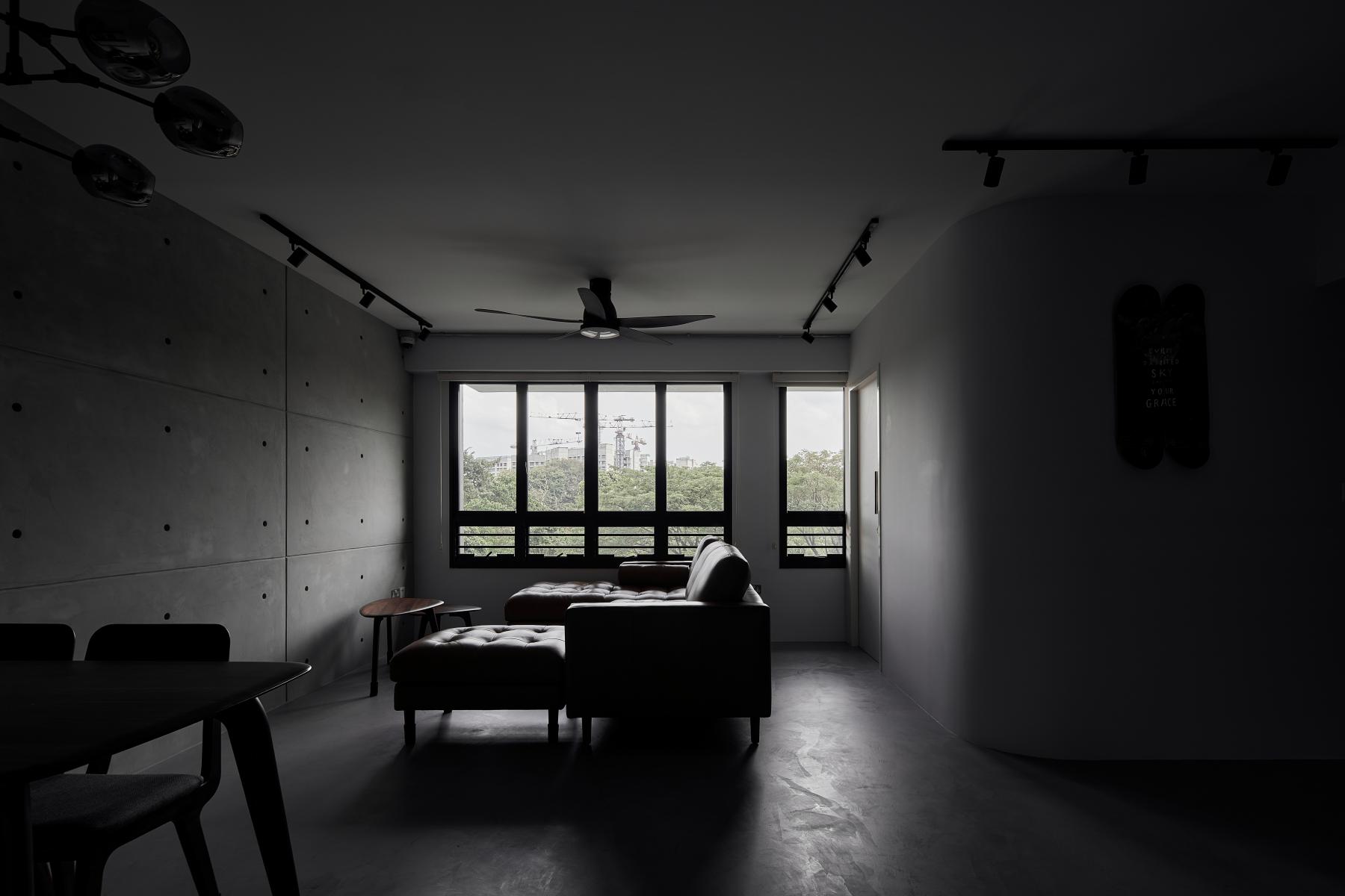 Industrial Living Room with Sofa and Sofa Beds