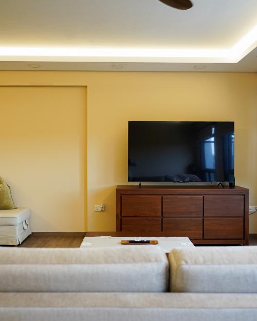 Minimalist Living Room at The Simple Minimalistic 5RM Resale Unit