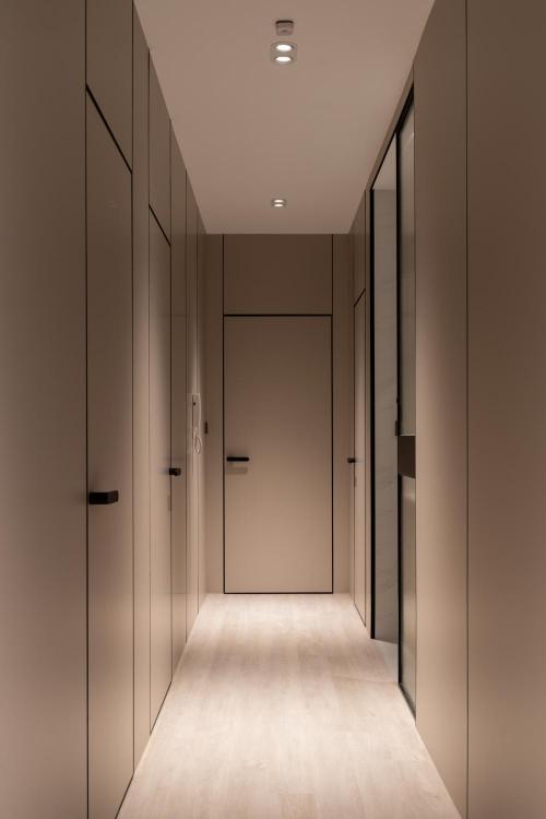 Modern Foyer at Waterfront Waves