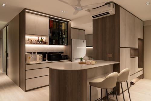 Modern Kitchen at Waterfront Waves
