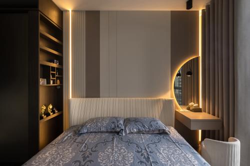 Contemporary Bedroom at parc clemantis