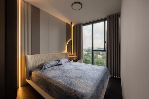 Contemporary Bedroom at parc clemantis