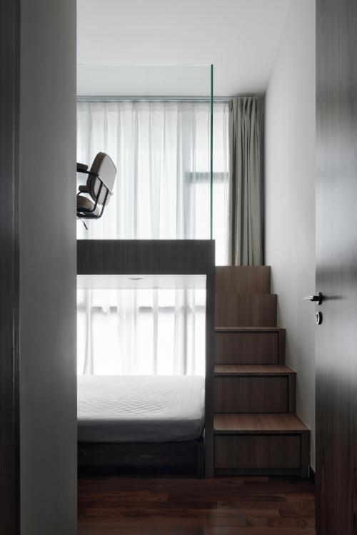 Minimalist Bedroom at 959 Parc Komo
