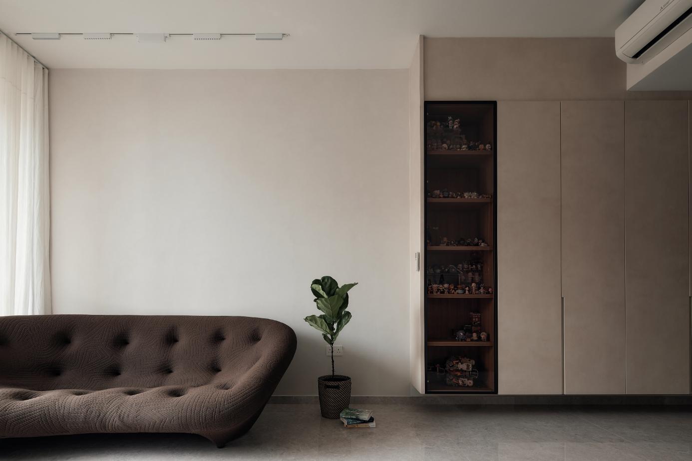 Minimalist Living Room with Sofa and Sofa Beds
