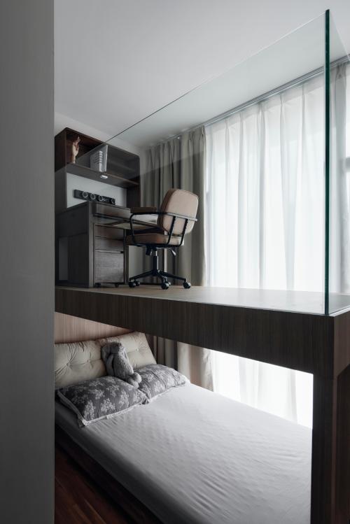 Minimalist Bedroom at 959 Parc Komo