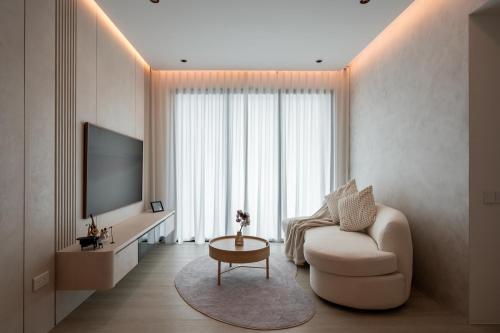 Minimalist Living Room at Treasure at Tampines