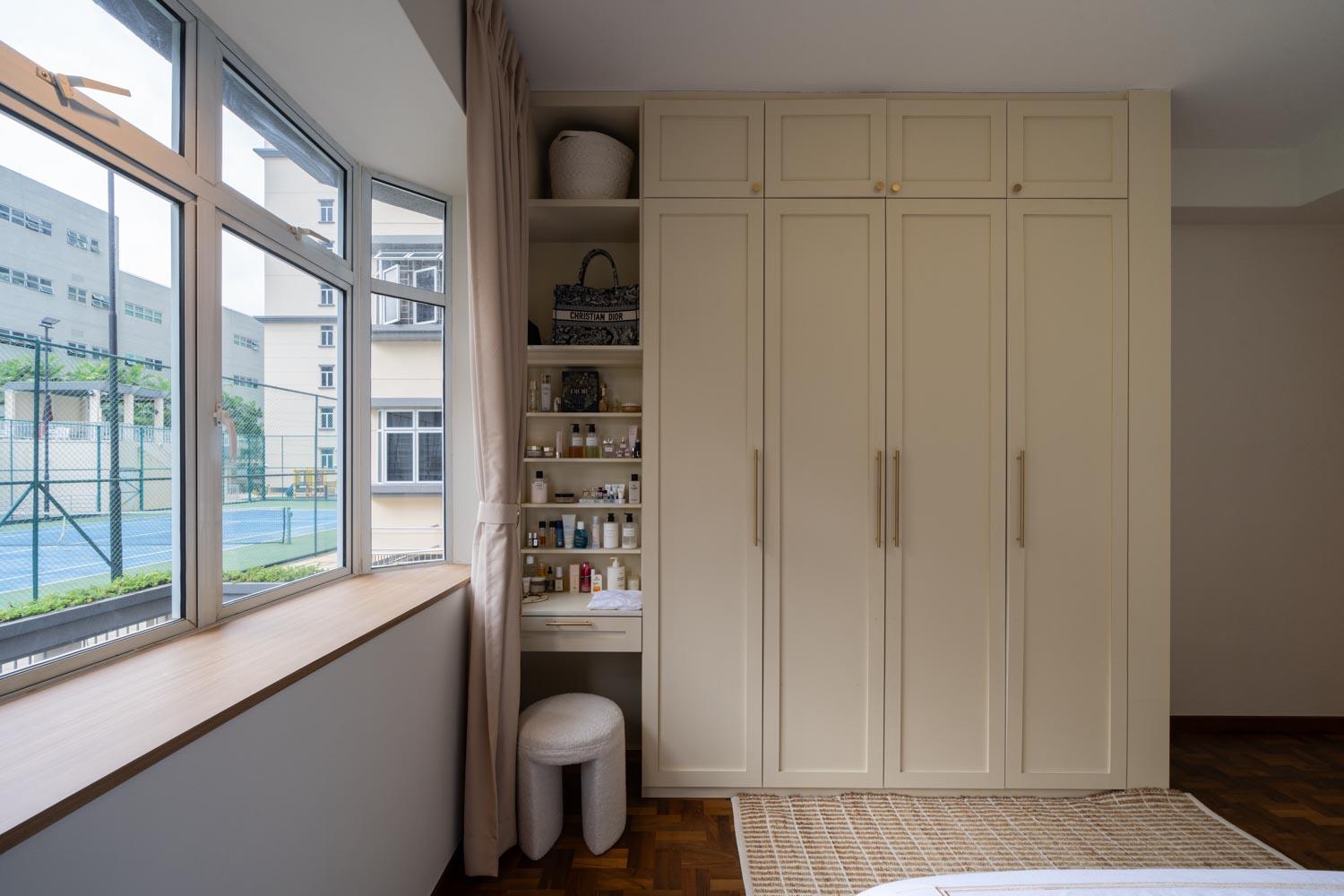Contemporary Bedroom with Ceiling Light and Wardrobe