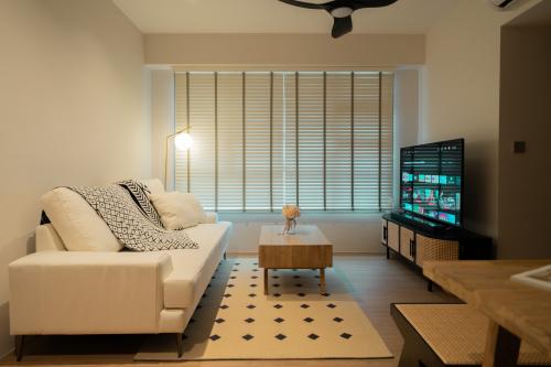 Minimalist Living Room at Clementi Ridges