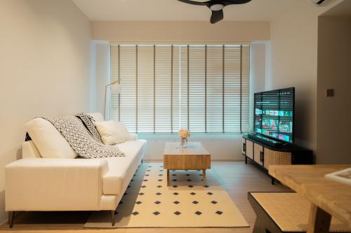 Minimalist Living Room at Clementi Ridges