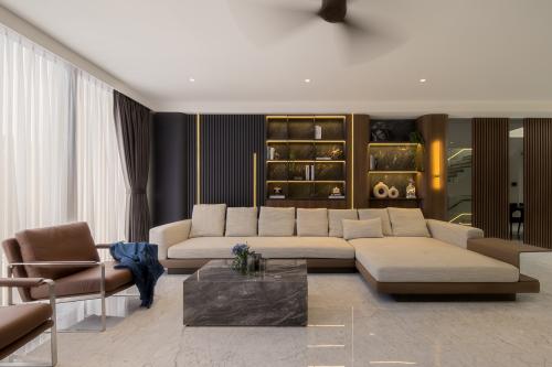Contemporary Living Room at Landed @ Kembangan