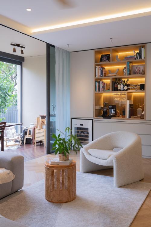 Minimalist Living Room at The Amore
