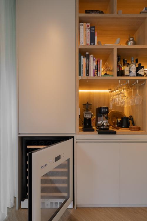 Minimalist Wine Cellar at The Amore