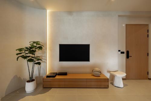 Modern Living Room at Kembangan Condo