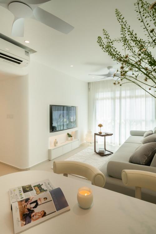 Minimalist Living Room at Tampines Green Gem