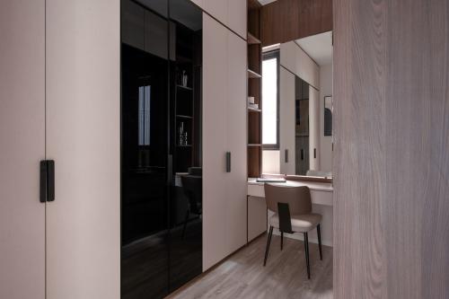 Contemporary Home Office at Woodleigh Residences