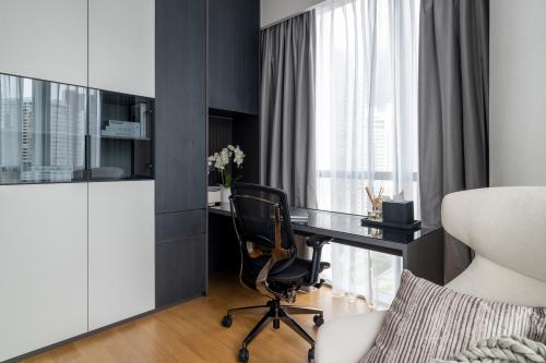 Contemporary Home Gym at Riviere