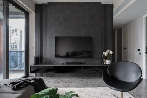 Contemporary Living Room at Riviere