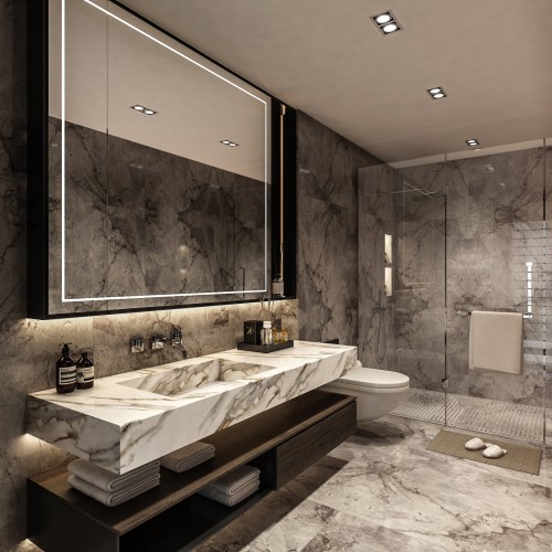 Modern Bathroom at Project site : Serangoon
