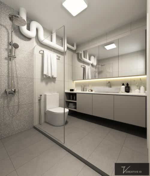 Contemporary Bathroom at 181 EDGEFIELD