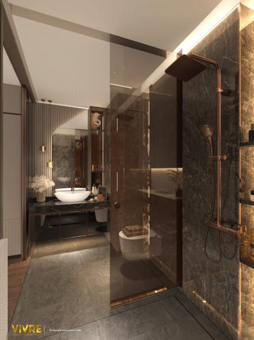 Modern Bathroom at Parc Greenwish Condominium