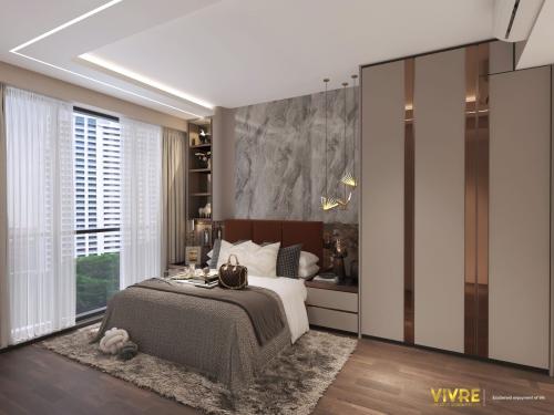 Modern Bedroom at Parc Greenwish Condominium