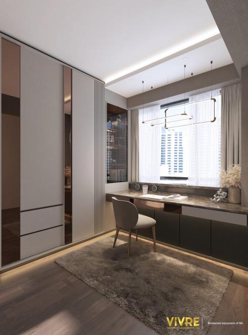 Modern Study at Parc Greenwish Condominium