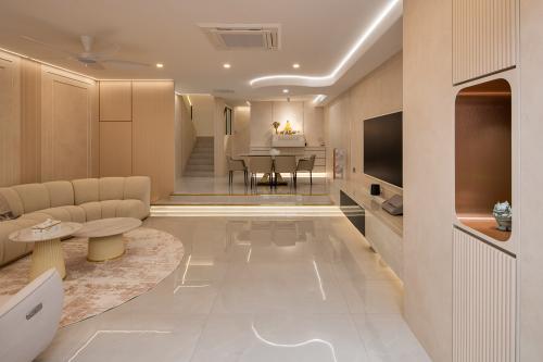 Contemporary Living Room at 67 elias terrace