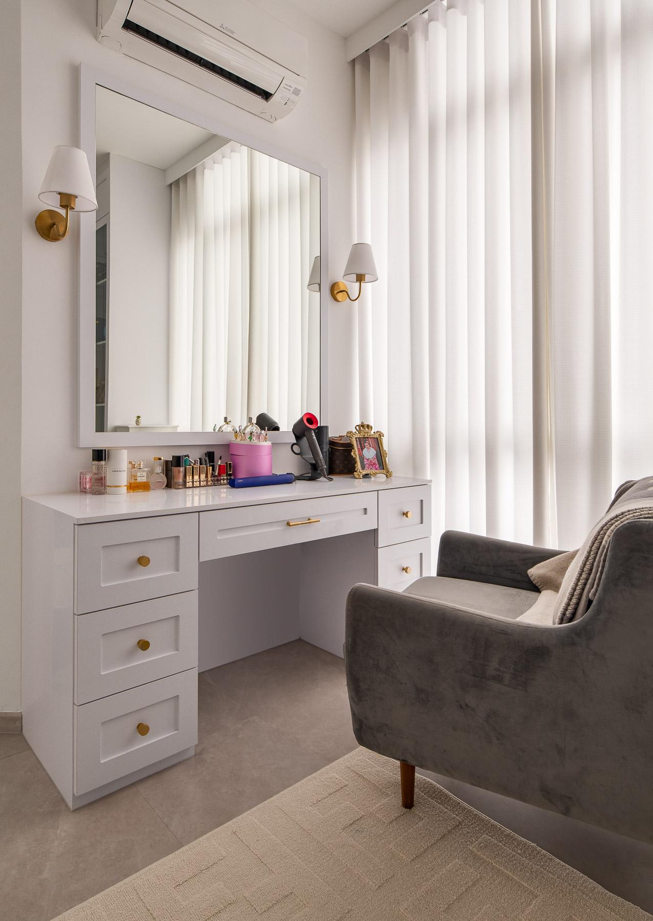 Contemporary Bedroom with Bookshelf and Bedroom Dresser