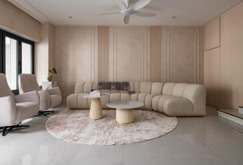 Contemporary Living Room at 67 elias terrace