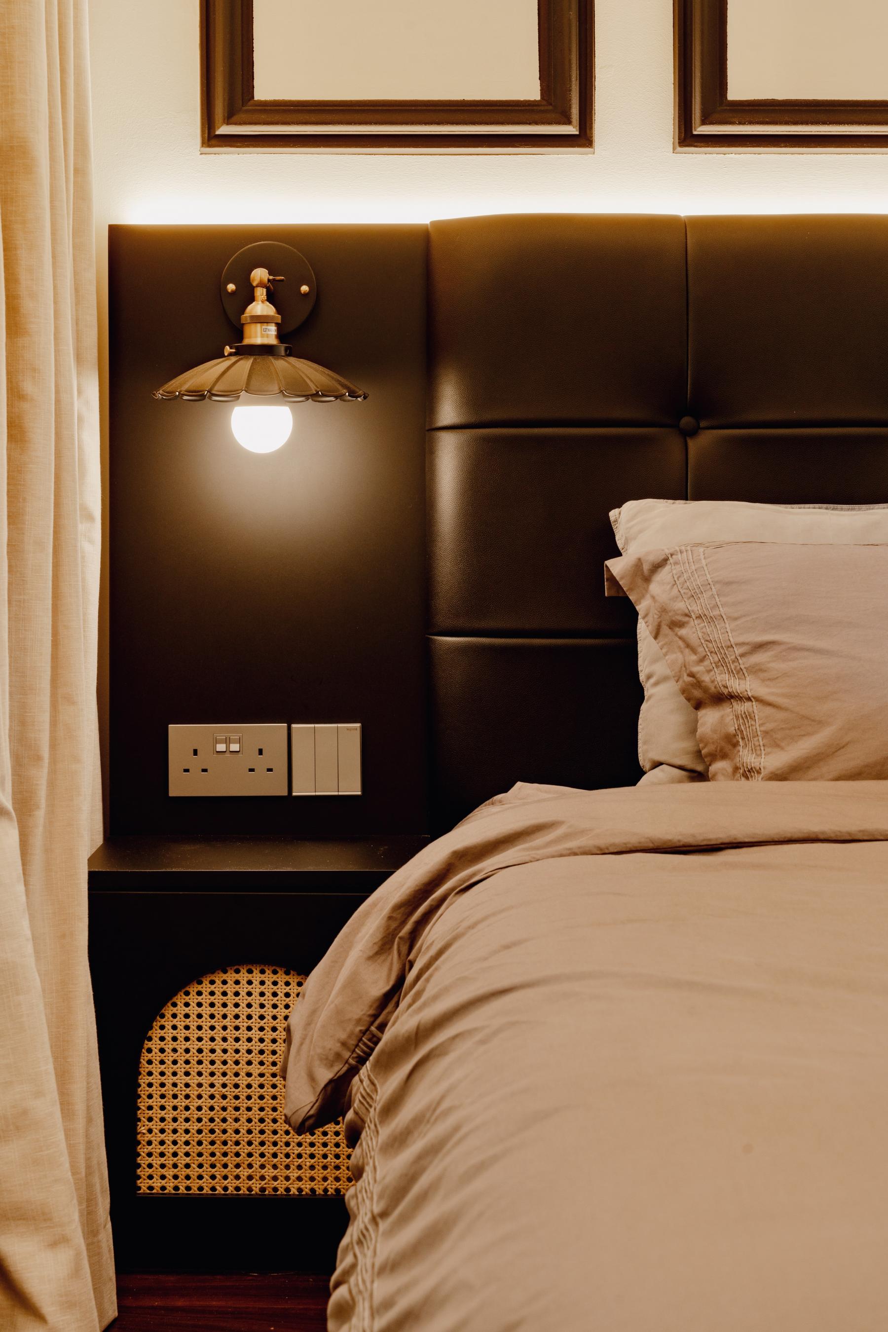 Vintage Bedroom with Lighting and Decorative Lighting