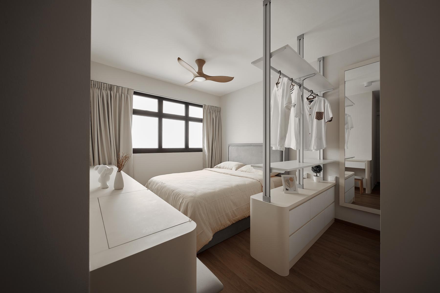 Modern Bedroom with Wardrobe and Sliding Wardrobe