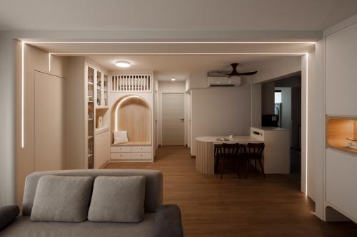 Modern Living Room at Keat Hong Mirage