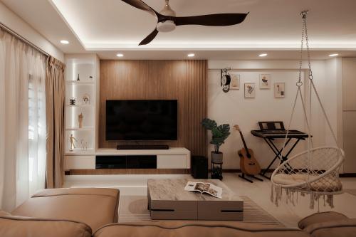 Scandinavian Living Room at Plantation Acres